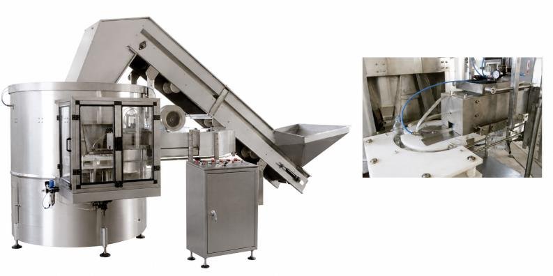 Empty-bottle handling and feeding equipment